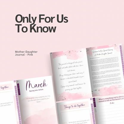 Mother-Daughter Journal - Pink